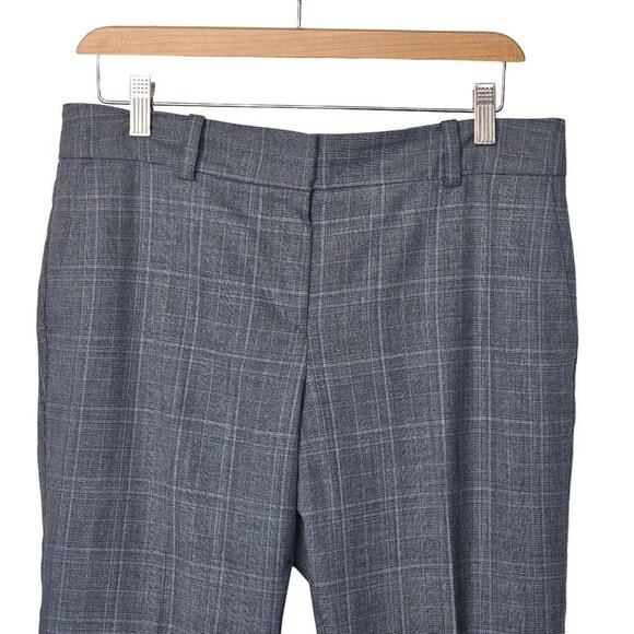 Ann Taylor Signature Plaid Blazer Jacket Pant 2pc Suit Set Gray Women's S/M - Picture 8 of 16